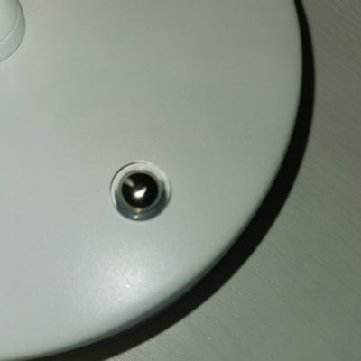 Lampe de table à 1 lumière avec base en disque, tige en forme de pétale, table ronde minimaliste moderne pour chambre à coucher 