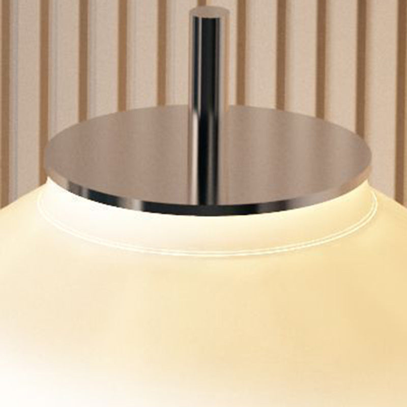 Zeitgenössische skandinavische Kürbis-Mehrschicht-Stehlampe aus Eisen-Marmor und Acrylschirm, LED-Stehlampe für Wohnzimmer 
