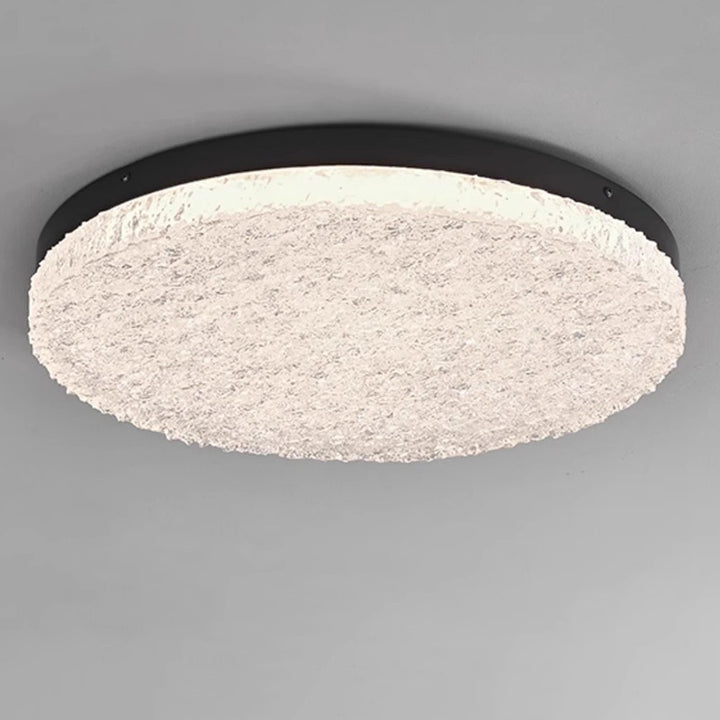 Moderne unbedeutende runde strukturierte Aluminiumharz-LED-Unterputz-Deckenleuchte für Schlafzimmer 