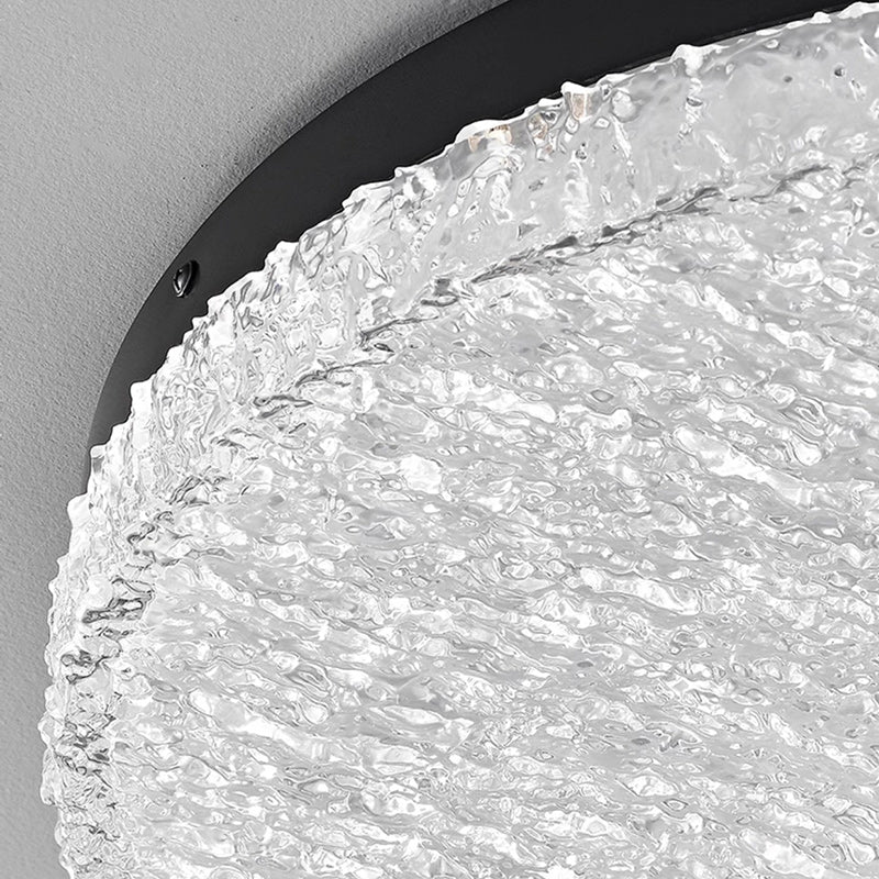 Moderne unbedeutende runde strukturierte Aluminiumharz-LED-Unterputz-Deckenleuchte für Schlafzimmer 