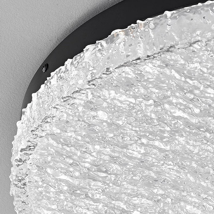 Moderne unbedeutende runde strukturierte Aluminiumharz-LED-Unterputz-Deckenleuchte für Schlafzimmer 