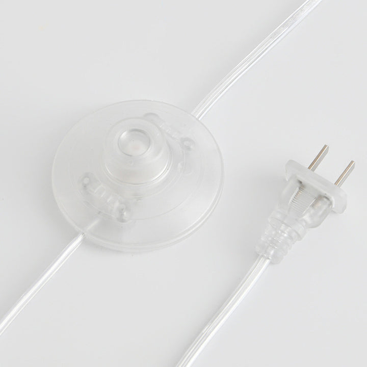 Contemporary Scandinavian Jellyfish Disc Base Iron Acrylic LED Table Lamp For Bedroom