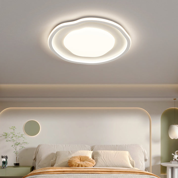 Plafonnier LED en aluminium et fer acrylique nuage moderne minimaliste irrégulier pour salon 