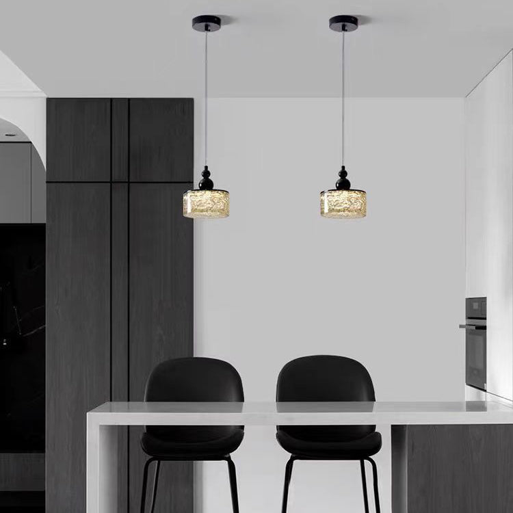 Lustre à LED en acier inoxydable texturé en résine avec cylindre, carré, sphère moderne pour chambre à coucher 