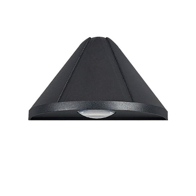 Applique murale LED en aluminium moulé sous pression en forme de triangle et de demi-cercle, minimaliste moderne et étanche, pour patio extérieur 