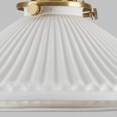 Parapluie japonais traditionnel à plis cylindre matériel céramique suspension à 1 lumière pour chambre 