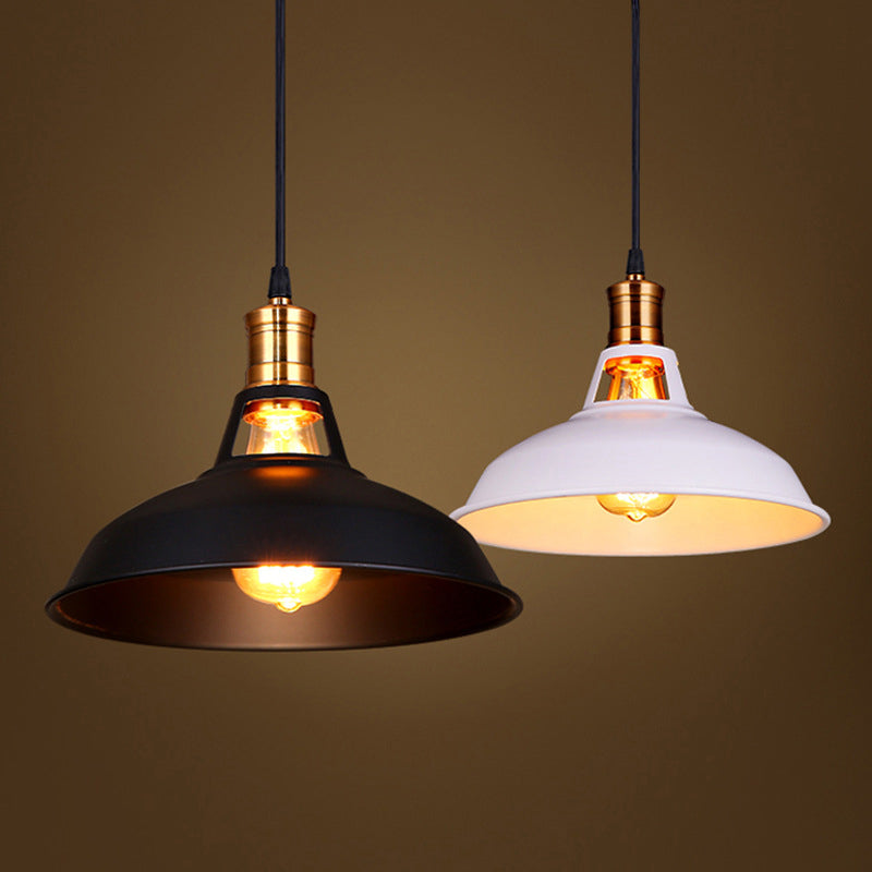 Zeitgenössische industrielle Scheibe ausgestellter hohler Zylinder Eisen 1-Licht Pendelleuchte für Wohnzimmer 
