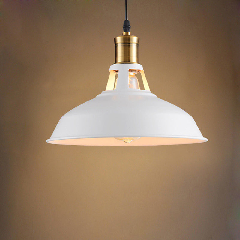 Zeitgenössische industrielle Scheibe ausgestellter hohler Zylinder Eisen 1-Licht Pendelleuchte für Wohnzimmer 
