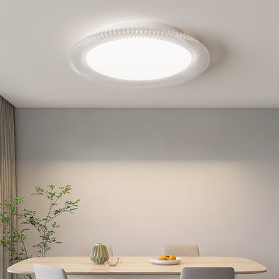 Plafonnier LED encastré en fer acrylique rond minimaliste moderne pour salon 