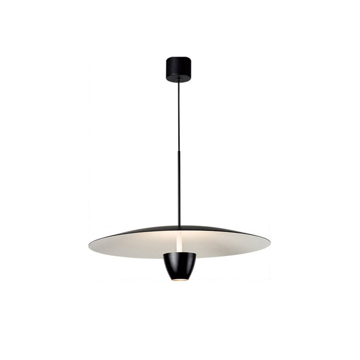 Lámpara colgante LED de hierro con base cilíndrica de media vuelta moderna minimalista para sala de estar 