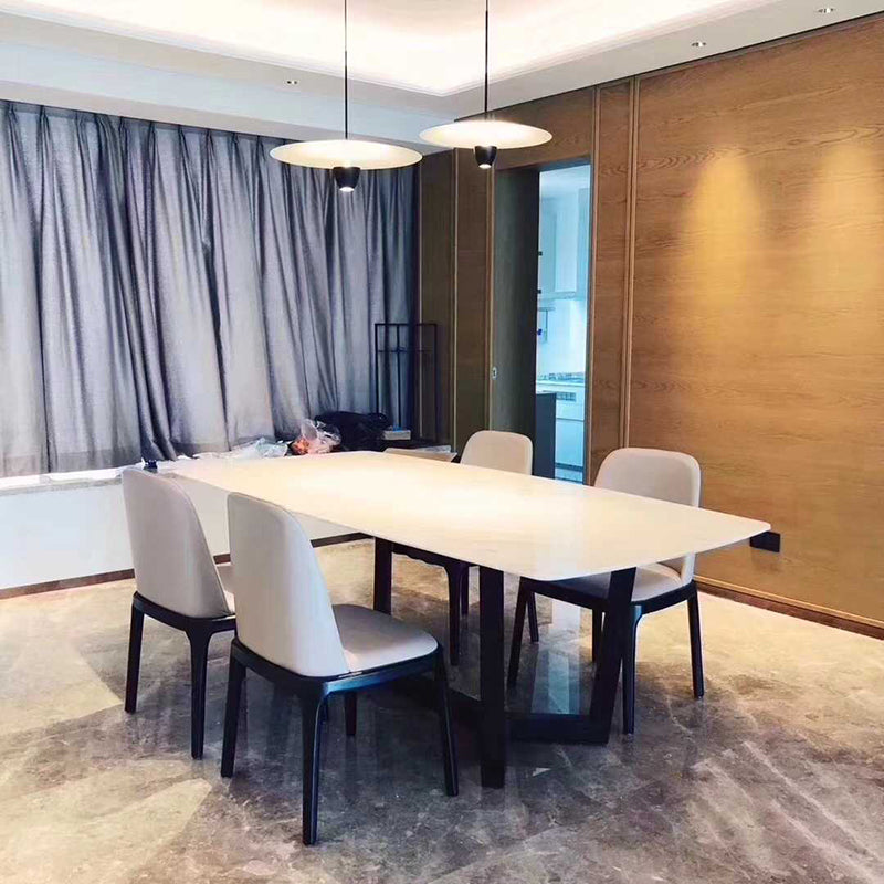 Lámpara colgante LED de hierro con base cilíndrica de media vuelta moderna minimalista para sala de estar 