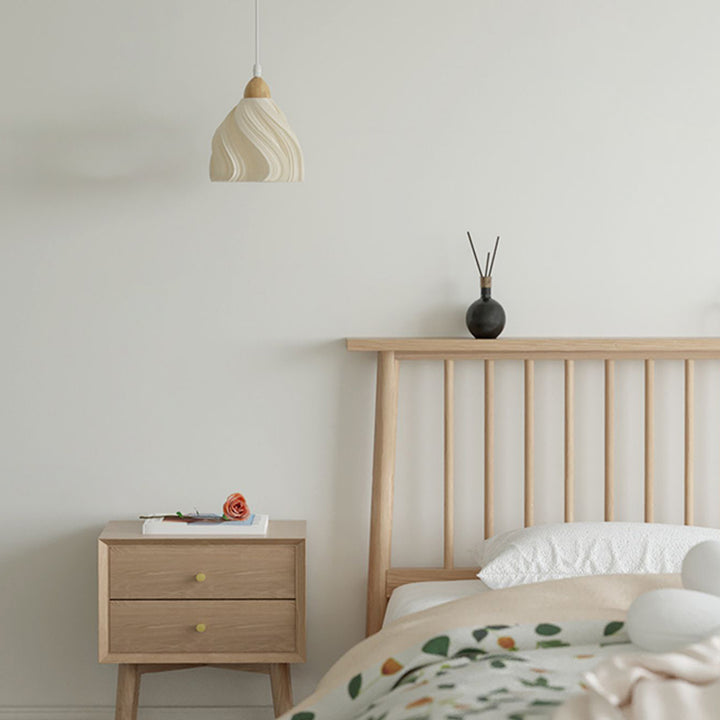 Applique murale 1 lumière en bois avec base en disque de pétale courbe en demi-cercle scandinave contemporain pour salon 