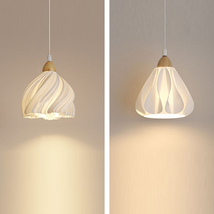 Applique murale 1 lumière en bois avec base en disque de pétale courbe en demi-cercle scandinave contemporain pour salon 