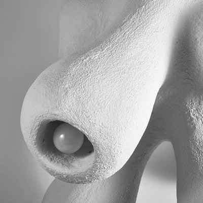 ثريا بفرع غير منتظم من البوليسترين عالي الكثافة ب6 أضواء للغرفة المعيشة بتصميم إسكندنافي معاصر 