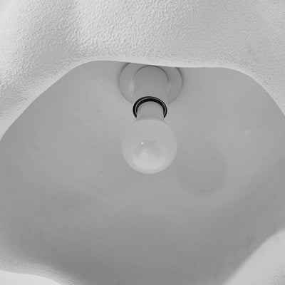Contemporary Scandinavian Cloud Hollow High-Density Polystyrene 1-Light Pendant Light For Living Room