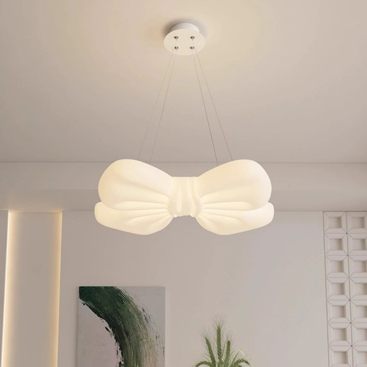 Lámpara colgante LED de hierro y plástico con pajarita moderna minimalista para dormitorio infantil 
