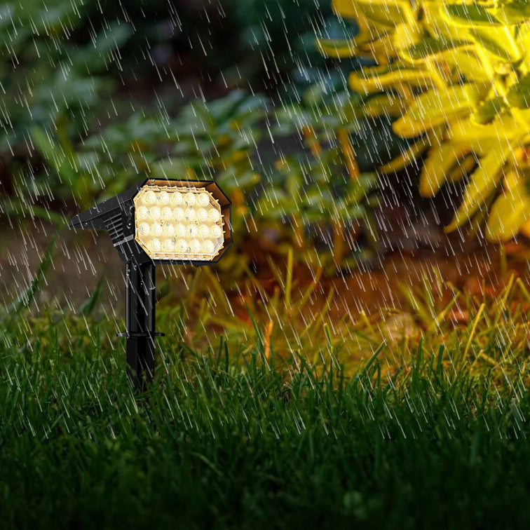 ضوء حديقة مشهد العشب الأرضي LED PC ABS سداسي مستطيل مقاوم للماء بالطاقة الشمسية الحديث البسيط 