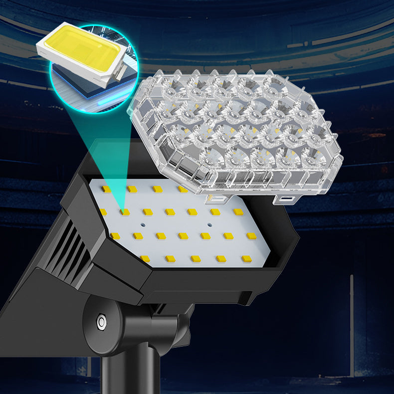 ضوء حديقة مشهد العشب الأرضي LED PC ABS سداسي مستطيل مقاوم للماء بالطاقة الشمسية الحديث البسيط 