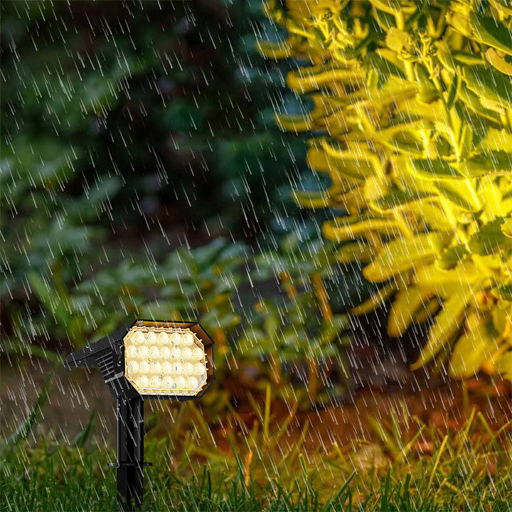 Moderno Minimalista Solar Impermeable Rectangular Hexagonal ABS PC LED Luz de Enchufe de Suelo para Jardín 
