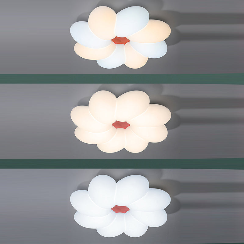 Luz de techo LED de montaje empotrado de hierro PLA con pétalos minimalistas modernos para dormitorio infantil 