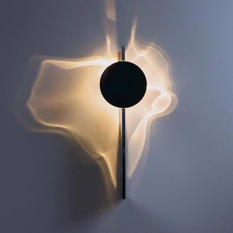 Contemporary Scandinavian Rectangular Round Aluminum Stainless Steel LED Wall Sconce Lamp For Bedroom