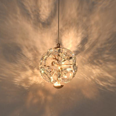 Lustre LED en cristal moderne avec matériel rond multi-balles pour chambre à coucher 