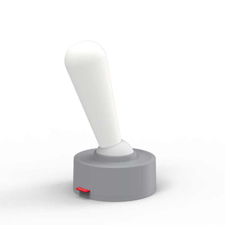 Modern Minimalist Oval Handle Toggle Cylinder Base ABS Silicone LED Table Lamp For Bedroom