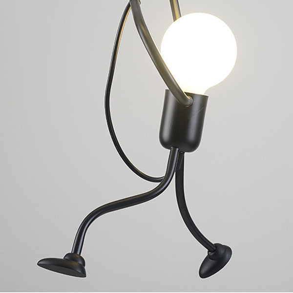 Contemporain Créatif Orbe Cylindre Personnes Fer 1/3 Suspension Luminaire Îlot Pour Salle à Manger 