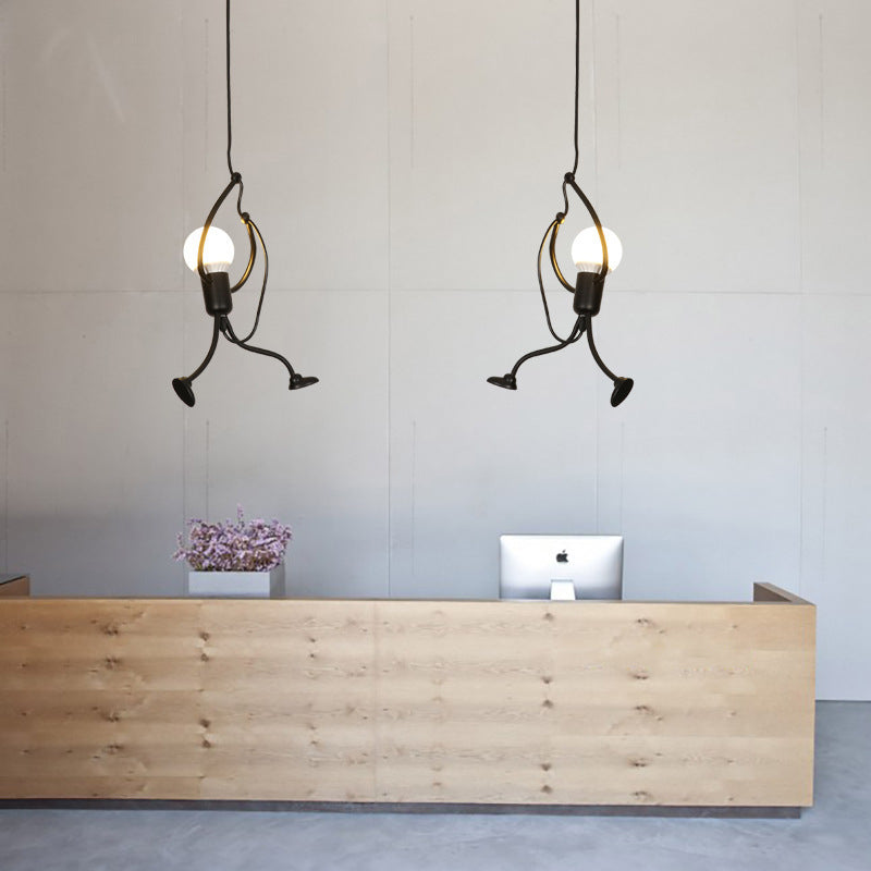 Contemporain Créatif Orbe Cylindre Personnes Fer 1/3 Suspension Luminaire Îlot Pour Salle à Manger 