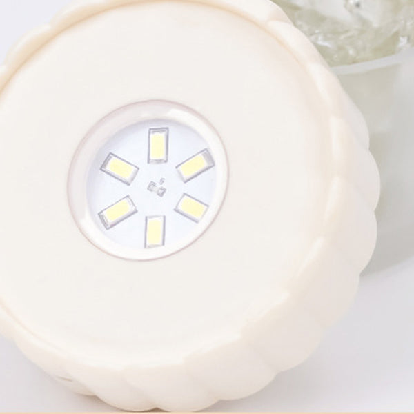 مصباح طاولة LED زجاجي ABS مستدير أسطواني حديث بسيط بحصى لغرفة النوم 