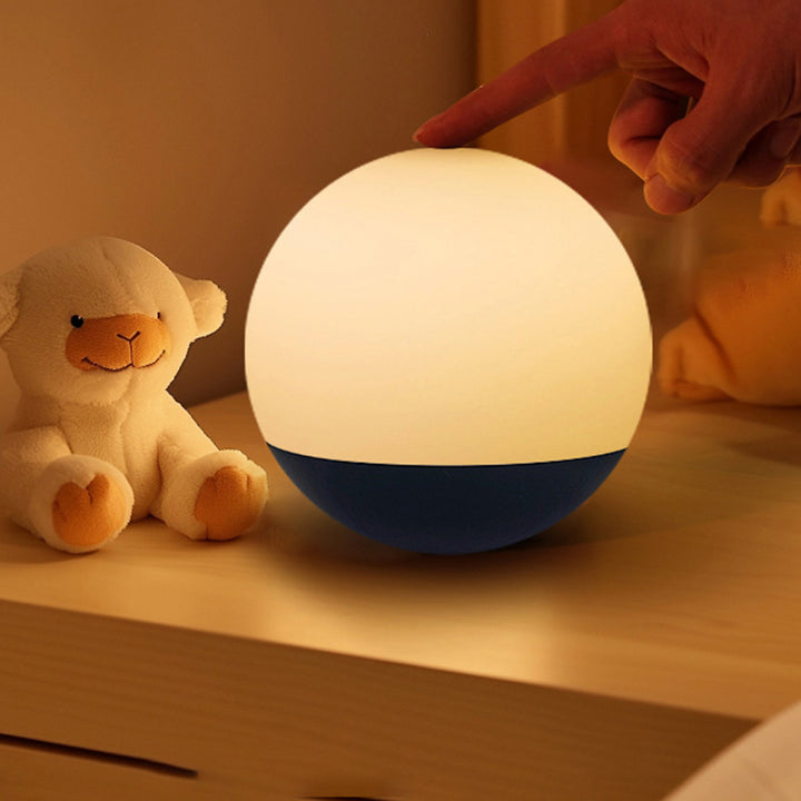 Lampe de Table LED Sphère Lune Minimaliste Moderne PP PS PVC pour Chambre 
