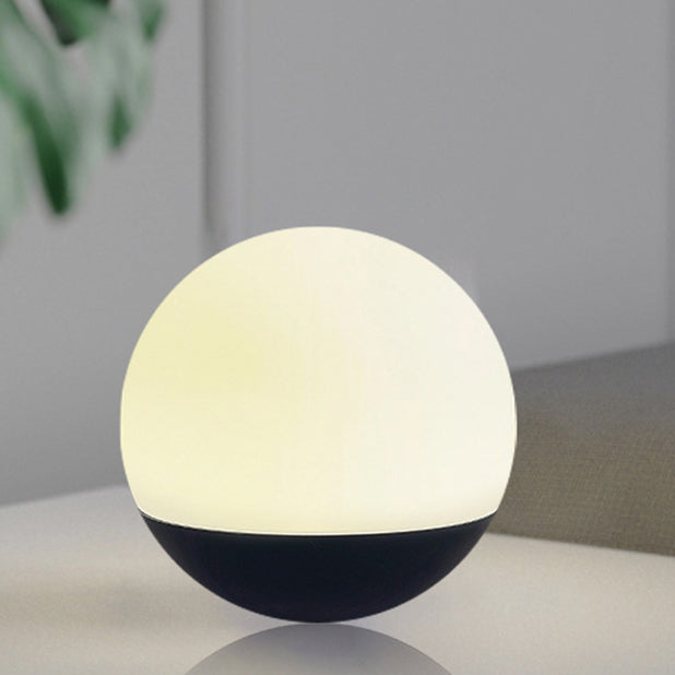 Lampe de Table LED Sphère Lune Minimaliste Moderne PP PS PVC pour Chambre 