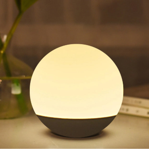 Lampe de Table LED Sphère Lune Minimaliste Moderne PP PS PVC pour Chambre 