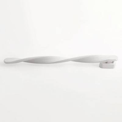 Moderne minimalistische lange ovale Spiral-Aluminium-Silikon-LED-Wandleuchte für das Wohnzimmer 