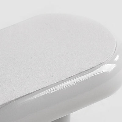 Moderne minimalistische lange ovale Spiral-Aluminium-Silikon-LED-Wandleuchte für das Wohnzimmer 