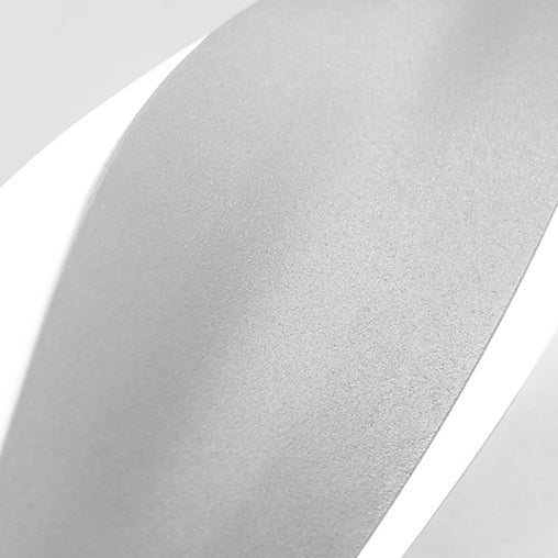 Moderne minimalistische lange ovale Spiral-Aluminium-Silikon-LED-Wandleuchte für das Wohnzimmer 