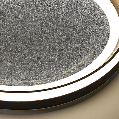 Modern Luxury Round Star Iron Aluminum Acrylic LED Flush Mount Ceiling Light For Bedroom