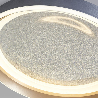 Modern Luxury Round Star Iron Aluminum Acrylic LED Flush Mount Ceiling Light For Bedroom