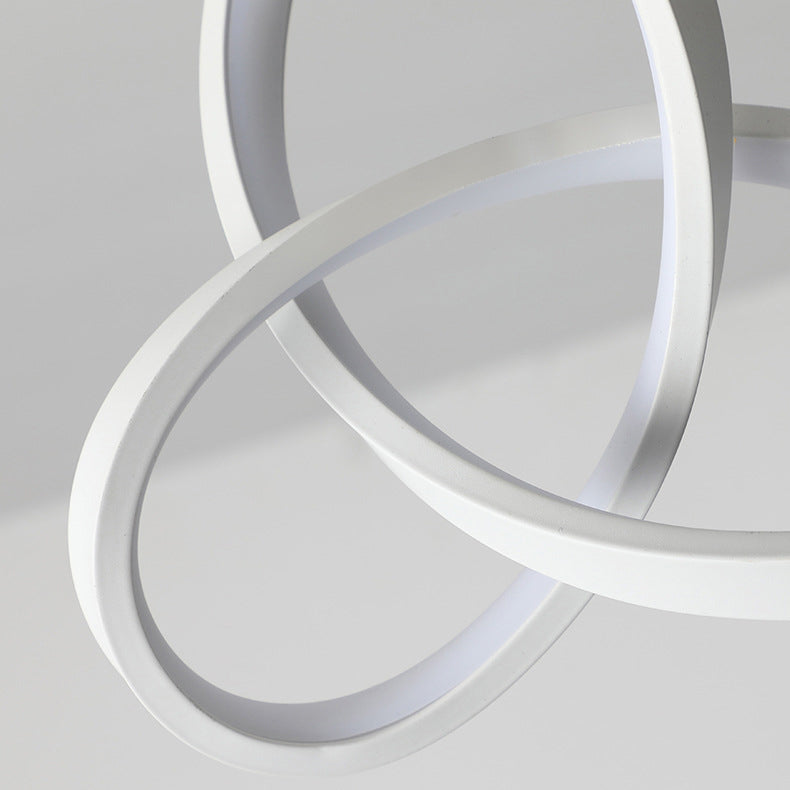 Lámpara colgante LED de aluminio acrílico en forma de triángulo con diseño minimalista moderno para sala de estar 