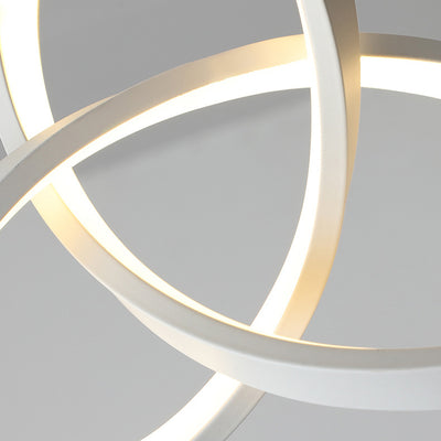 Lámpara colgante LED de aluminio acrílico en forma de triángulo con diseño minimalista moderno para sala de estar 