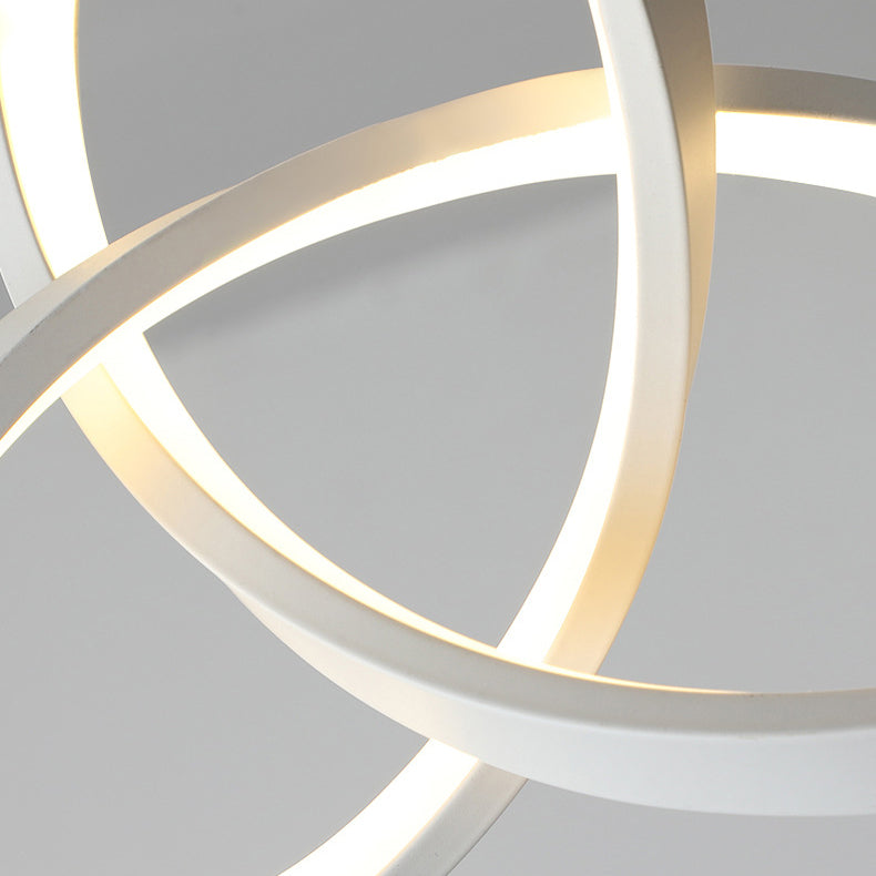 Lámpara colgante LED de aluminio acrílico en forma de triángulo con diseño minimalista moderno para sala de estar 