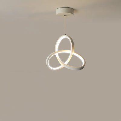 Lámpara colgante LED de aluminio acrílico en forma de triángulo con diseño minimalista moderno para sala de estar 