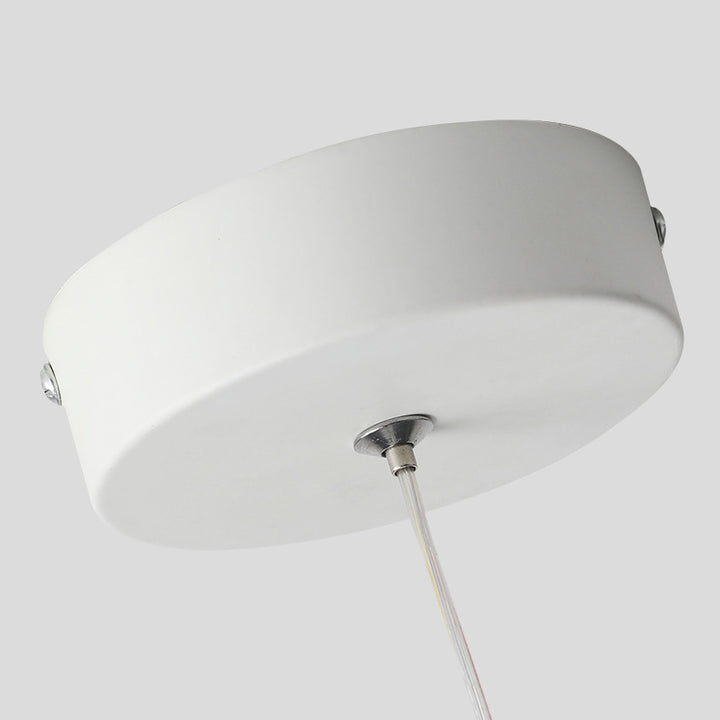 Lámpara colgante LED de aluminio acrílico en forma de triángulo con diseño minimalista moderno para sala de estar 