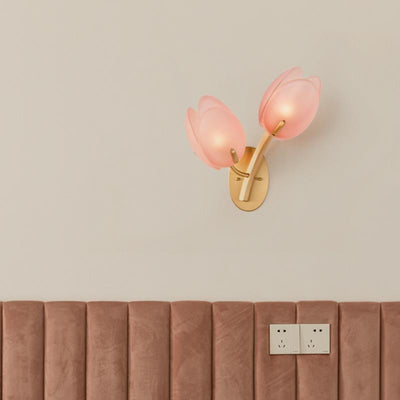 Applique murale contemporaine scandinave Pod Base ovale en fer et verre 1/2 lumière pour chambre 