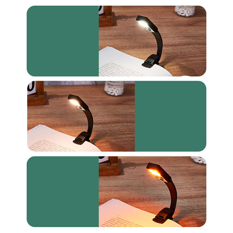 Zeitgenössische kreative rechteckige Smiley-Plastik-LED-Tischlampe Buchclip-Lampe für das Schlafzimmer 