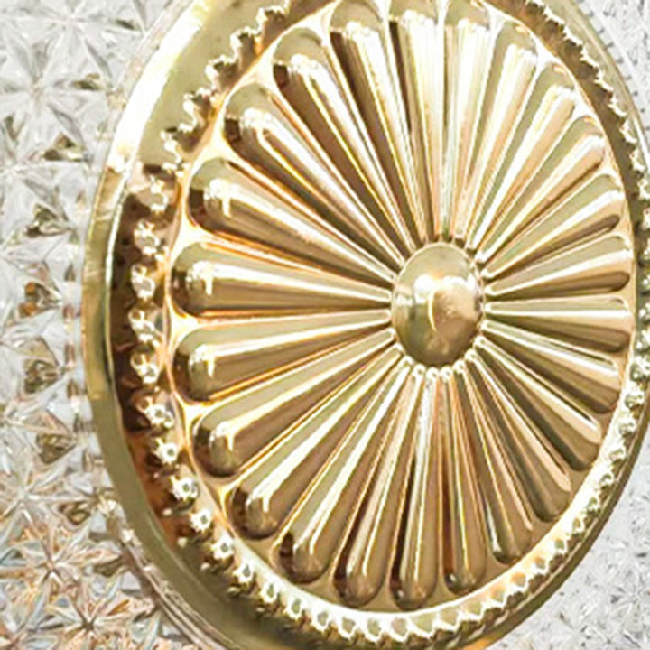 Applique murale LED en acrylique cristal à motif rond moderne de luxe pour chambre 