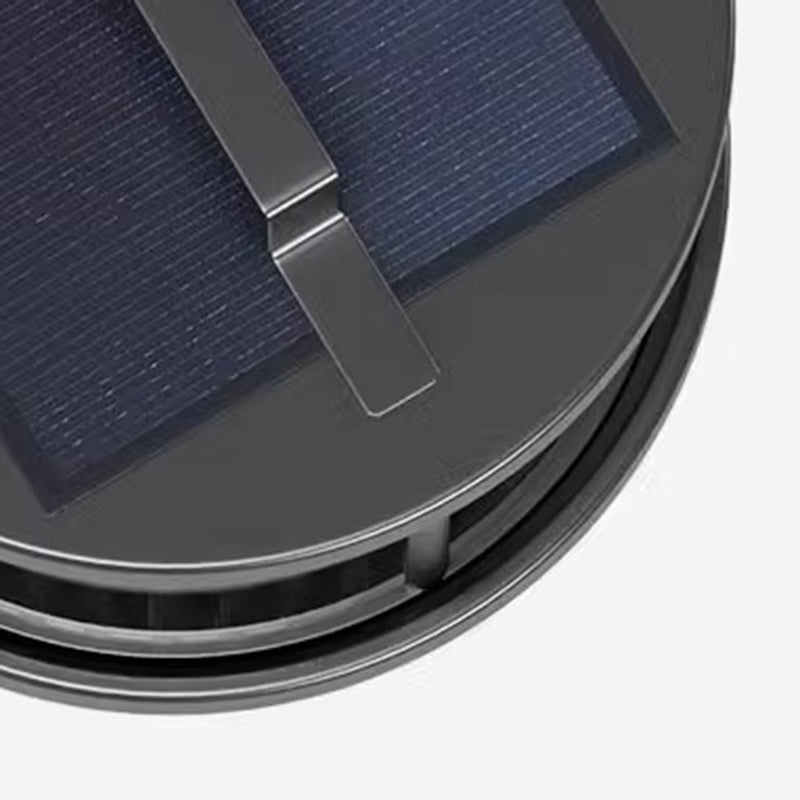 Cylindre solaire minimaliste moderne étanche en aluminium, fer et verre avec 1 lumière pour le paysage extérieur de patio 