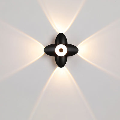 Moderne minimalistische wasserdichte Pflaumenblüten-Druckguss-Aluminium-Acryl-LED-Wandleuchte für Wohnzimmer 