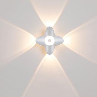 Moderne minimalistische wasserdichte Pflaumenblüten-Druckguss-Aluminium-Acryl-LED-Wandleuchte für Wohnzimmer 