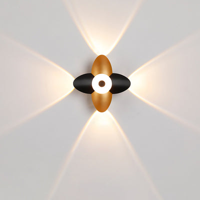 Moderne minimalistische wasserdichte Pflaumenblüten-Druckguss-Aluminium-Acryl-LED-Wandleuchte für Wohnzimmer 